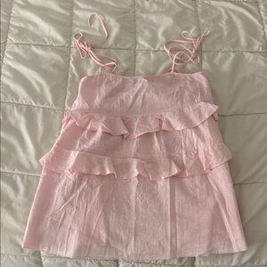 Edikted Light Pink Sleeveless Top